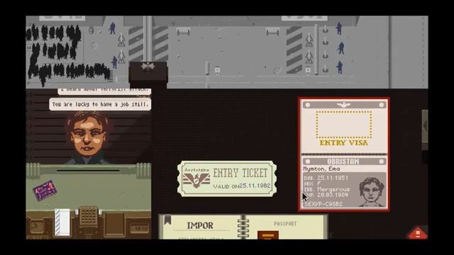 Играем в Papers,Please - Документы пожайлуста! смотреть онлайн