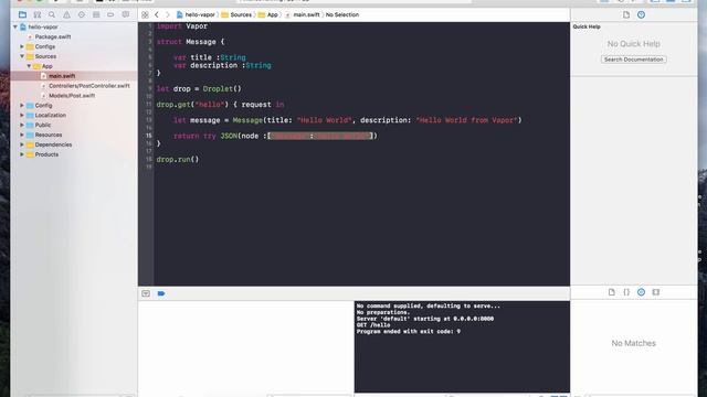 # 108 Returning JSON from Vapor Server Side Swift смотреть онлайн