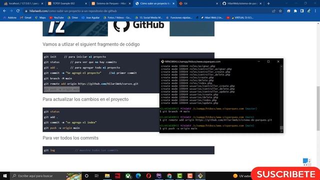 72 – COMO SUBIR PROYECTO LOCAL A GITHUB para compartir el código fuente del sistema (??PHP y MYSQL? смотреть онлайн