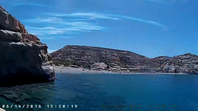 Пляж Матала о. Крит Греция июнь 2016 смотреть онлайн