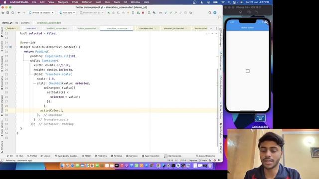 #13 CheckBox in Flutter in hindi. смотреть онлайн