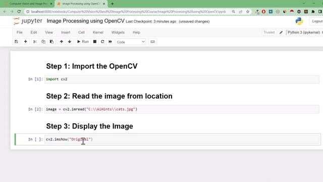 How to read and show image in Python using OpenCV смотреть онлайн