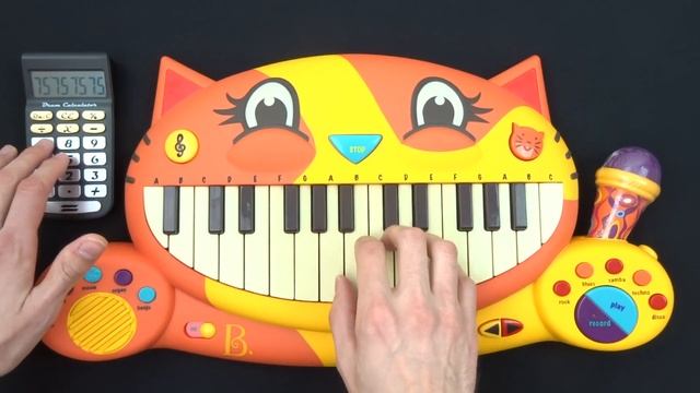 SONIC THEME ON A CAT PIANO AND A DRUM CALCULATOR смотреть онлайн