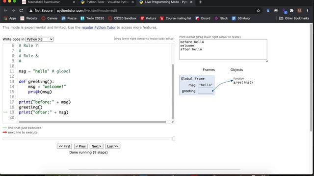 [CS 220 / CS319 Spring 2021] LEC 8 Video 3: Global variables смотреть онлайн