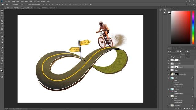 4Gtools-How to Create a 3D Infinity Road - Photoshop Tutorial #4gtools смотреть онлайн