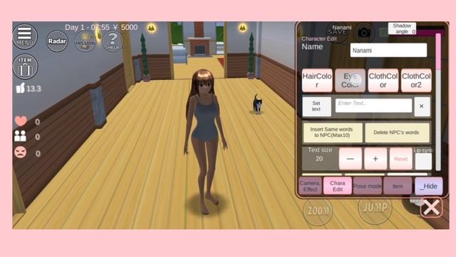 Как изменить цвет кожи в Sakura School Simulator ??♀️ смотреть онлайн