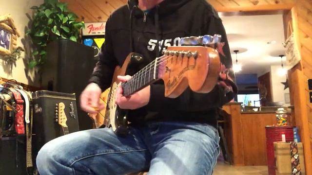1969 Original Well Played Fender Strat Like SRV #1 Eddie Vegas смотреть онлайн