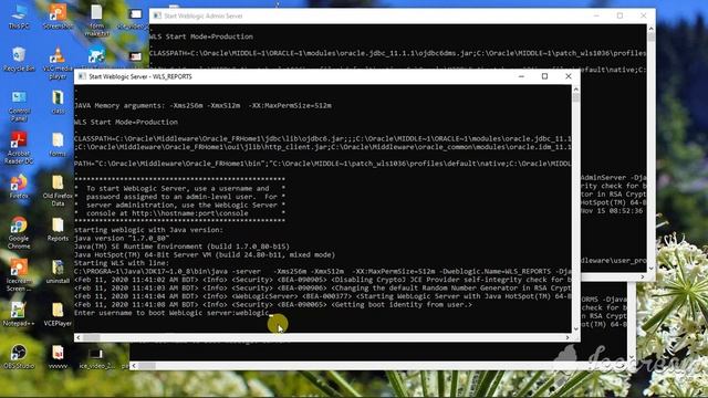 10. how to run oracle forms adn weblogic admin Server Part-1 смотреть онлайн