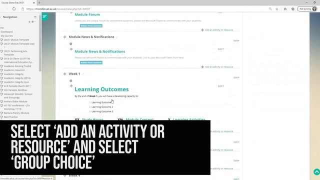 Moodle's 'Group Choice' Activity Tutorial смотреть онлайн
