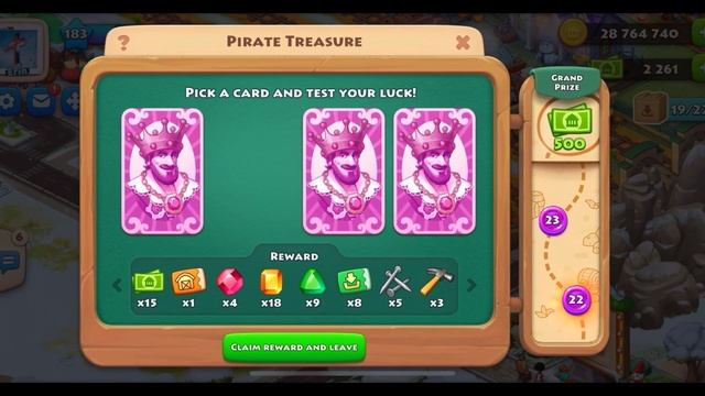 Township Pirate Treasure win 500 cash and 3 Barn Upgrade Coupon | lucky day смотреть онлайн