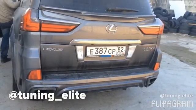 Тюнинг спортивный выхлоп Lexus LX570 WALD (tuning-elite.com)
