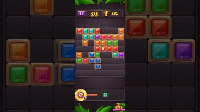 Block Puzzle: Star Gem (by BitMango) - free offline puzzle game for Android and iOS - gameplay. смотреть онлайн