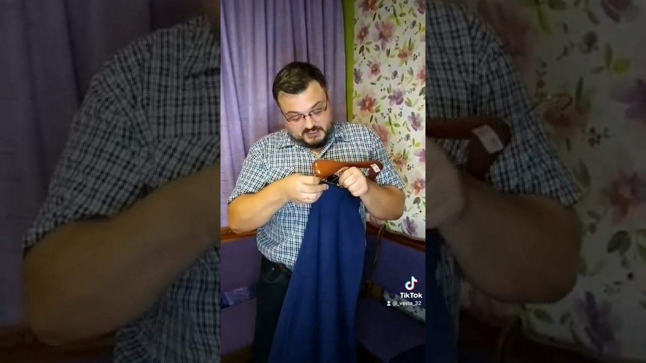 лайфхак, брюки на вешалку, как сделать так чтобы брюки не мялись