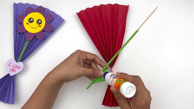 How To Make Paper Flower Bouquet For Kids / Mother's Day Craft Ideas /Paper Craft Easy / KIDS craft смотреть онлайн