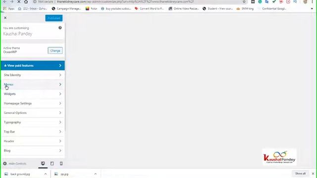 How to create Sub Menus in wordpress website designing in Hindi - Part 10 смотреть онлайн