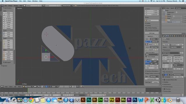 Duplicate or Copy Object in Blender 2.7 смотреть онлайн