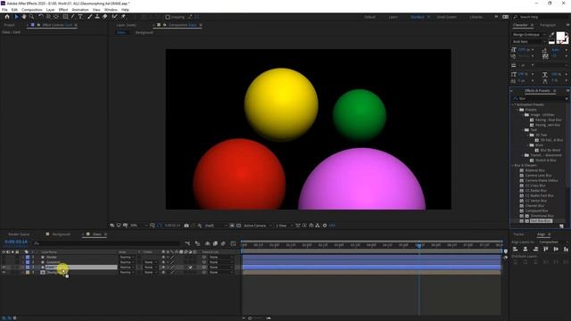 Glassmorphism Effect in After Effects смотреть онлайн