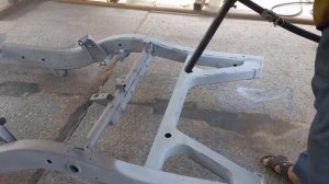 # Цинкование рамы автомобиля методом HVAF.