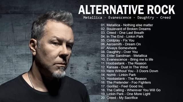 Metallica, Linkin Park, GreenDay, Nickelback - All Time Favorite Alternative Rock Songs 80s 90s смотреть онлайн