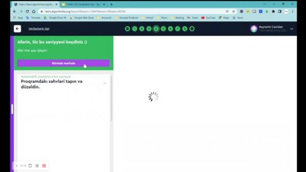 Mars.algoritmika.org Modul 4. Dərs 1. 7-ci Sinif