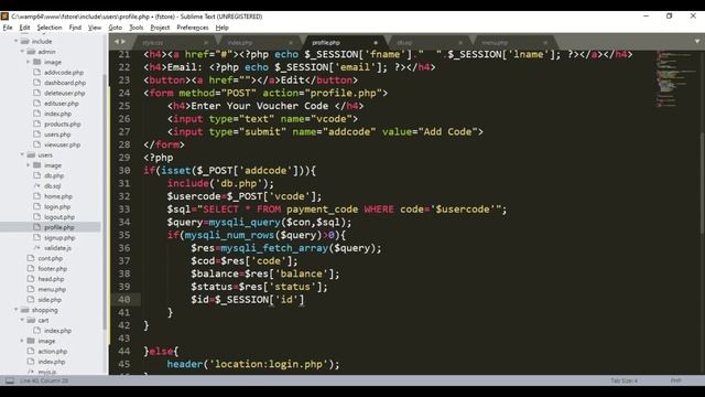 Charge Account Balance in Advanced PHP | Online Shopping Website Part 29 የግብይት መተግበሪያ ክፍል 29 смотреть онлайн