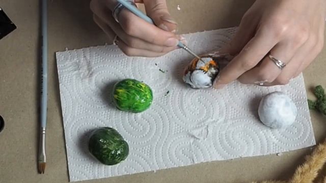 Крашу каштаны ? | осенние поделки