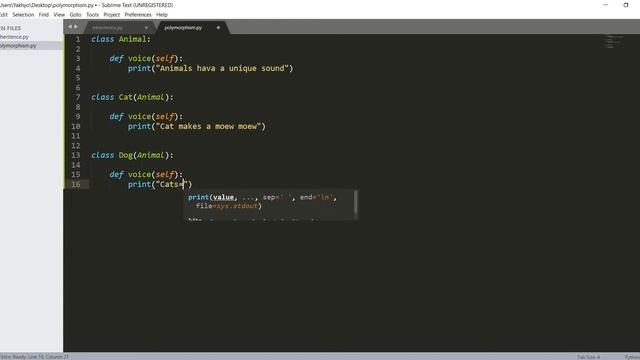 #16 dars | Obyektga yo'naltirilgan dasturlash (Polymorphism) | Python dasturlash tili смотреть онлайн