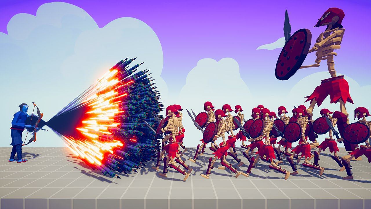 100x SKELETON + GIANT vs EVERY RANGED UNIT | TABS - Totally Accurate Battle Simulator смотреть онлайн