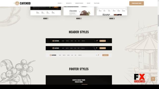 Cafenod - Coffee Shop WordPress Theme bakery restaurant смотреть онлайн