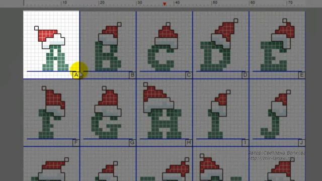 Программа PCStitch Pro 9 — встроенная функция текста Text смотреть онлайн