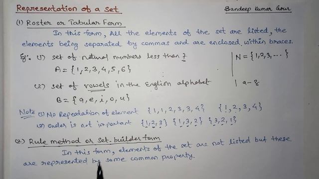 Representation of set in hindi | Discrete Mathematics смотреть онлайн