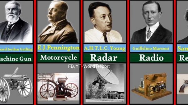 world Famous Scientists and their inventions