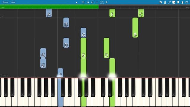 SLOW EASY piano tutorial "TENNESSEE" Pearl Harbor theme, by Hans Zimmer, with free sheet music смотреть онлайн