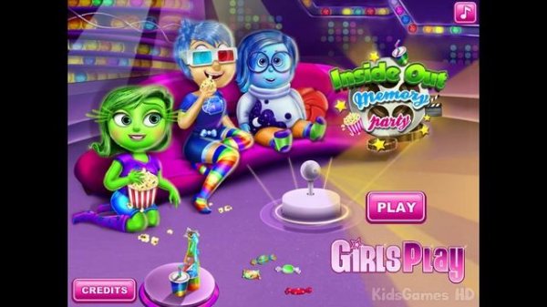 Disney Inside Out Movie Game - Inside Out Memory Party - Game for Kids