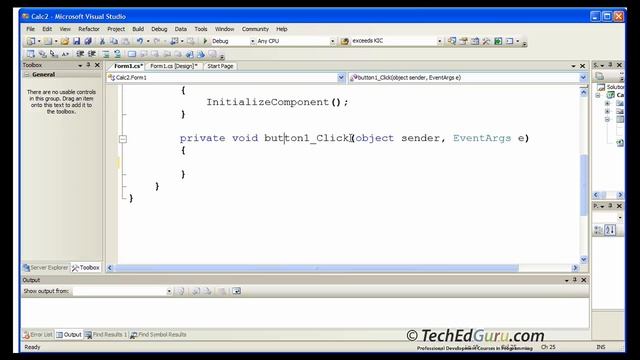 C# Beginner 8 - Windows Application, Simple Calculator смотреть онлайн