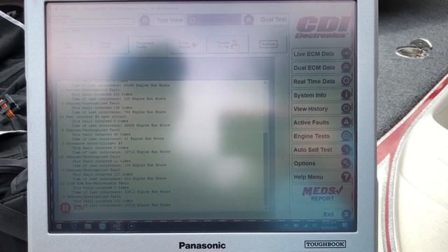Evinrude Diagnostic Commands on 2015 Evinrude 250 E-TEC HO with MEDS смотреть онлайн