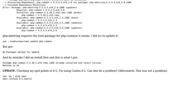 Install PEAR Mail/Mime Dependency issues in pure EPEL installation смотреть онлайн