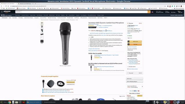 Dynamic Microphone Comparison - Sennheiser e835 vs. Behringer Ultravoice XM8500 смотреть онлайн