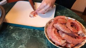 Лангустины в чесночно-соевом соусе