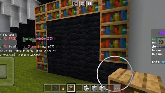 Построил огромную панду и подарил ее другу на сервере MC Zone в Майнкрафт.mp4 смотреть онлайн