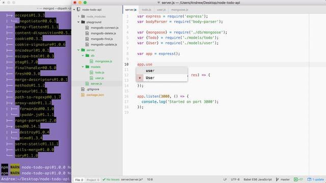 MongoDB Mongoose and REST APIs (Todo API): Resource Creation Endpoint POST todos смотреть онлайн
