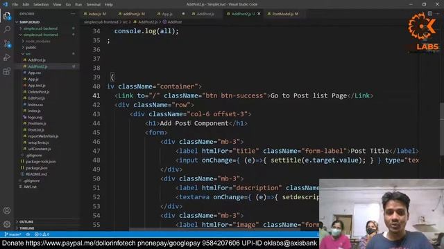 How to upload file from react to nodeJs Part 5 [31] смотреть онлайн