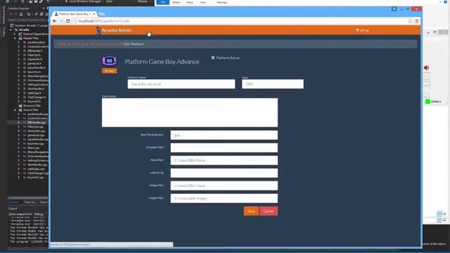 Arcadia - Web interface and Game Booting смотреть онлайн