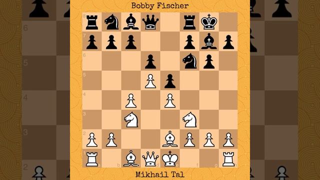 Mikhail Tal 4 - 0 Bobby Fischer | Bled-Zagreb-Belgrade Candidates, 1959 #chess #chessgames