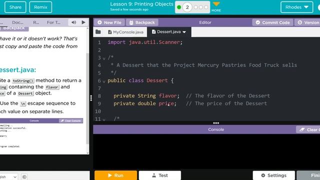 AP CS A - Code.org: Unit 2: Lesson 9 #2 (2022) смотреть онлайн