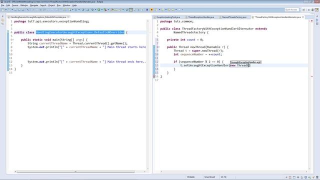 Handling Uncaught Exceptions In Executors Defaults And Overrides смотреть онлайн