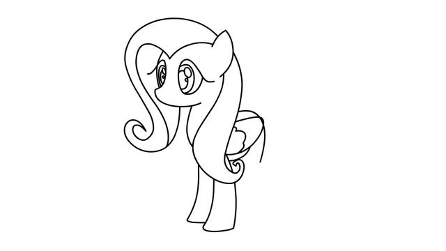 How to Draw Fluttershy My Little Pony | Как Нарисовать Флаттершай Мой маленький Пони| 怎样画柔柔简笔画小马宝莉绘 смотреть онлайн