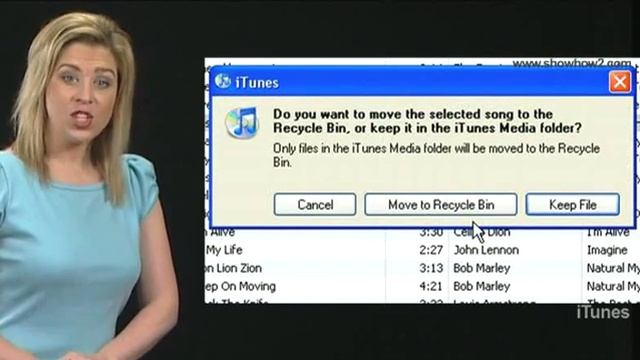 iTunes - How to Delete songs Playlists or other items in iTunes смотреть онлайн