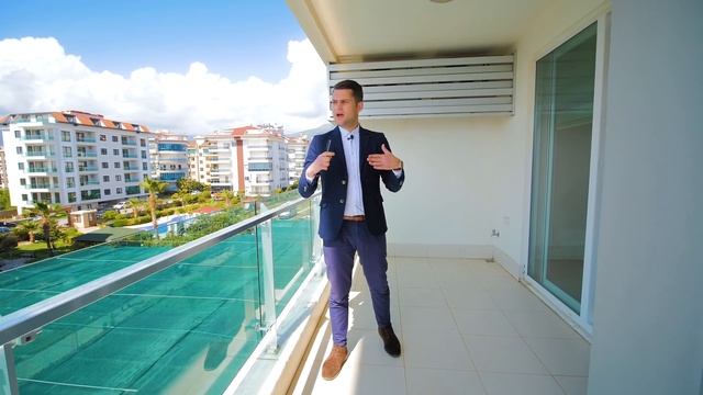 Апартаменты в Кестеле, 1+1 с видом на море. Квартира с мебелью, комплекс на первой линии