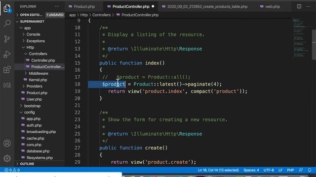 17 Laravel 6:7:8 PHP | Build a CRUD App with MySQL смотреть онлайн